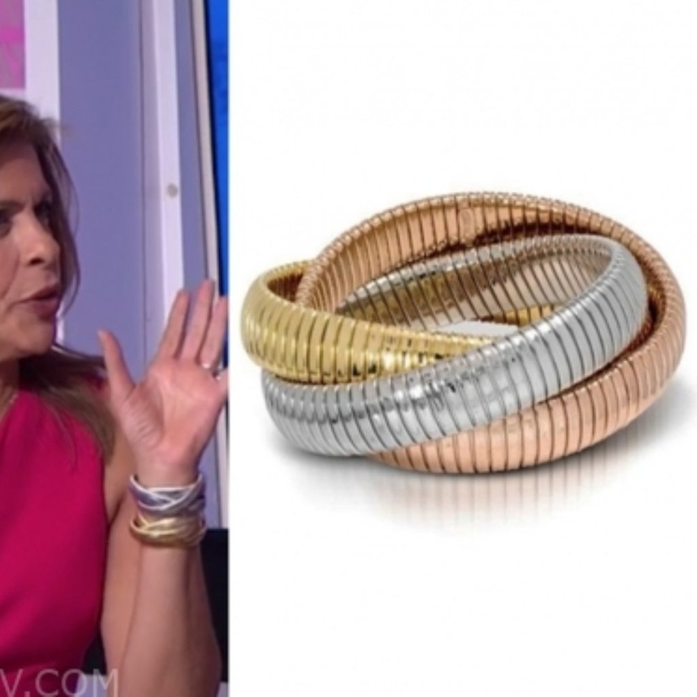 3 ROLLING STRETCH BRACELETS YELLOW ROSE WHITE